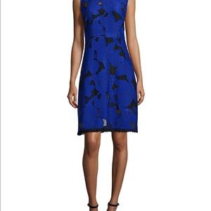 NWT Elie Tahari Ophelia Floral Fil Coupe Dress